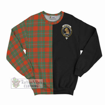 MacGregor Ancient Tartan Sweatshirt with Family Crest and Half Of Me Style