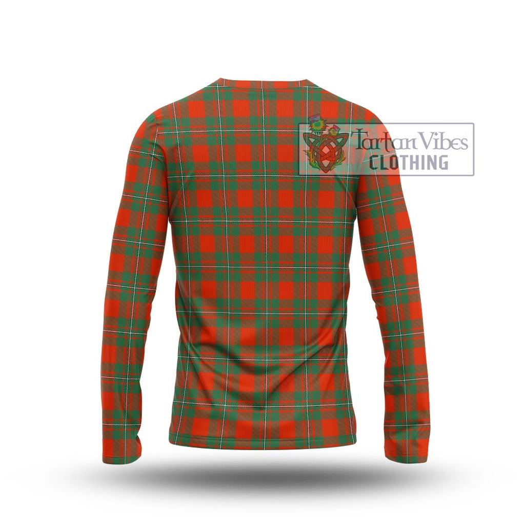 MacGregor Ancient Tartan Long Sleeve T-Shirt with Family Crest DNA In Me Style - Tartanvibesclothing Shop