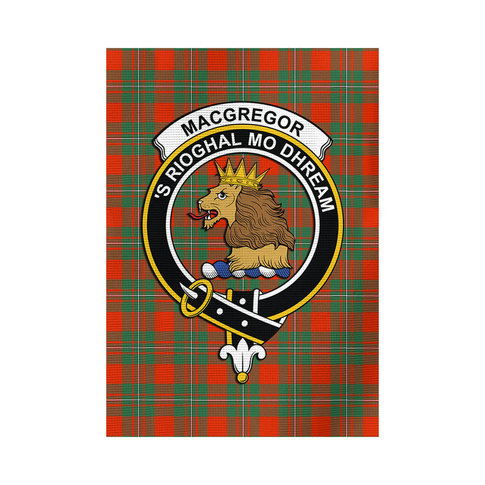 MacGregor Ancient Tartan Flag with Family Crest - Tartan Vibes Clothing