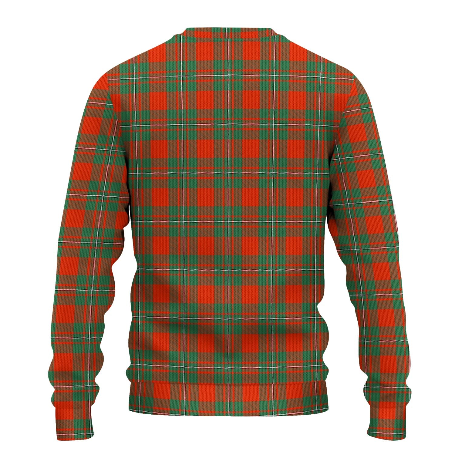 MacGregor Ancient Tartan Knitted Sweater with Family Crest - Tartanvibesclothing