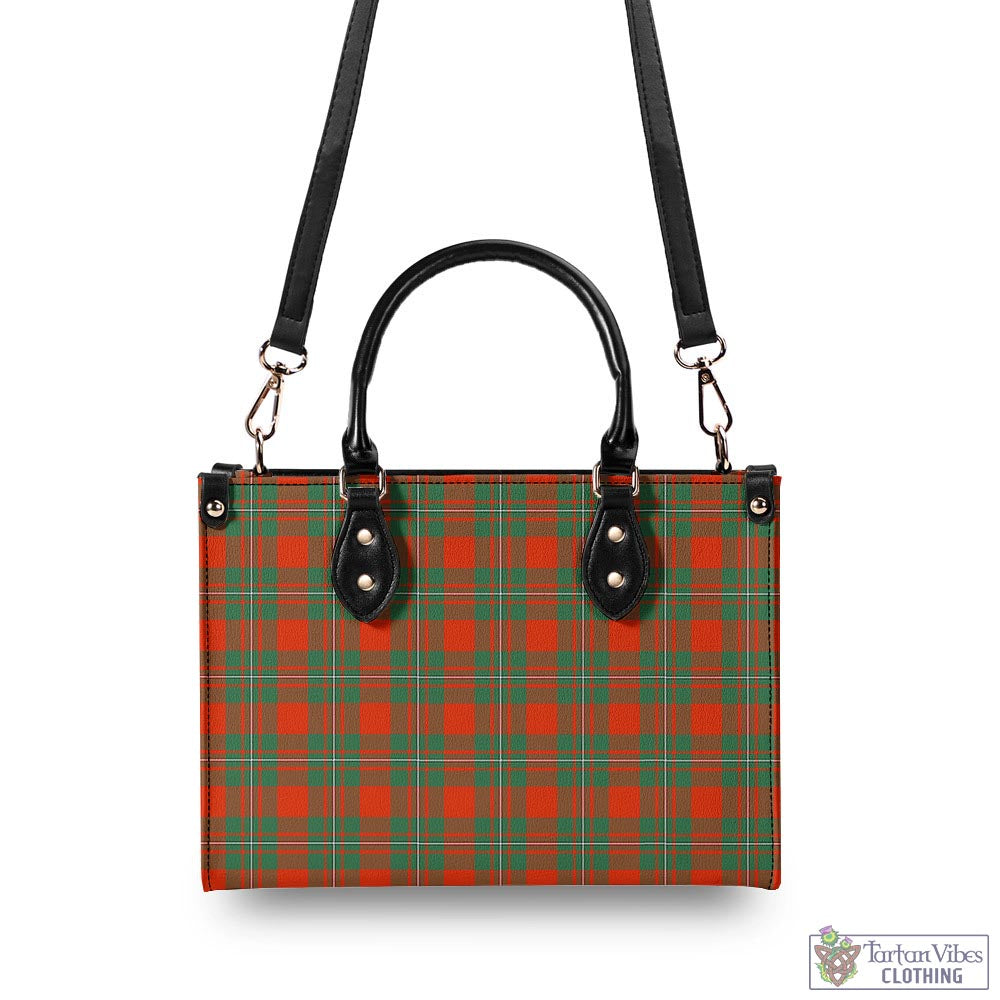 Tartan Vibes Clothing MacGregor Ancient Tartan Luxury Leather Handbags