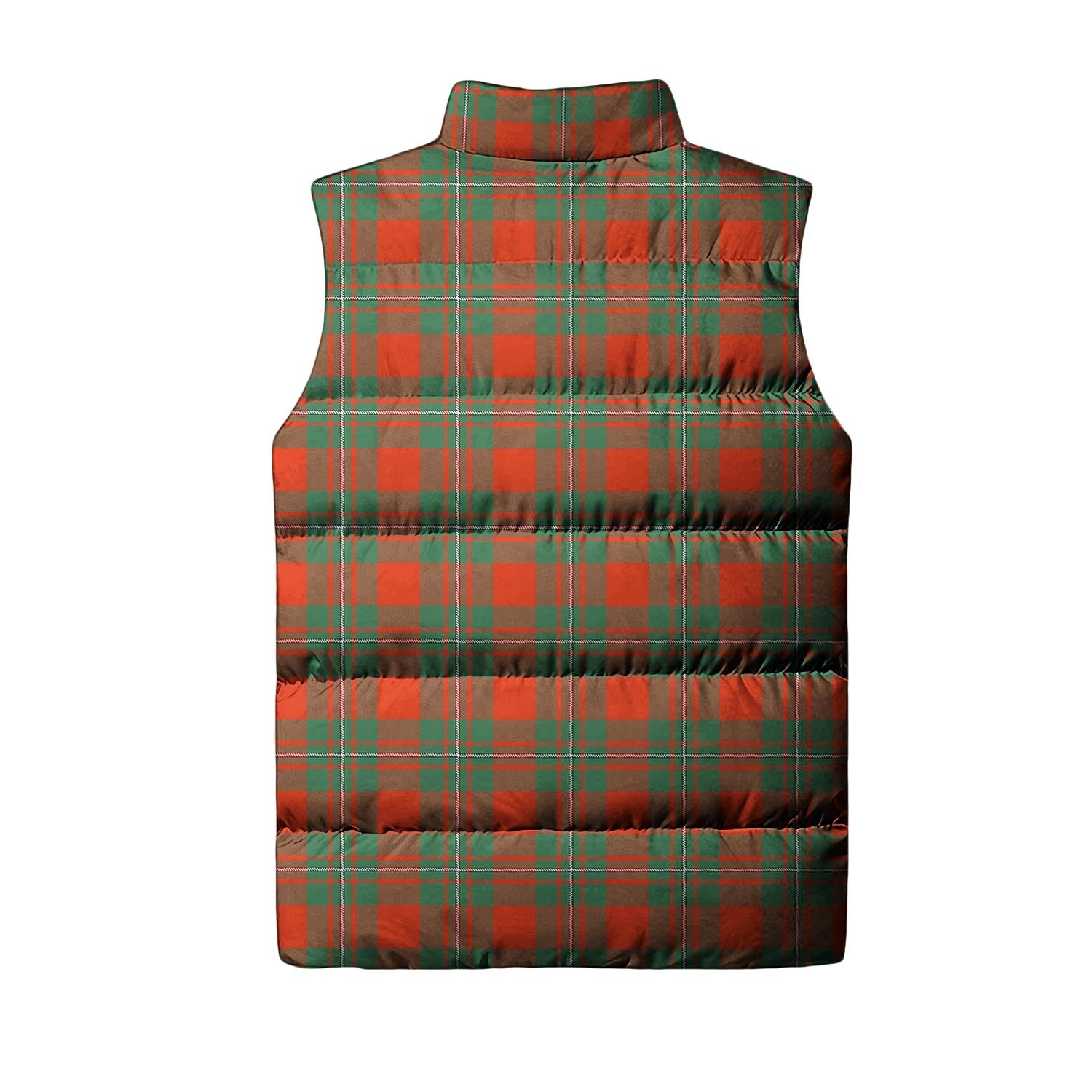 MacGregor Ancient Tartan Sleeveless Puffer Jacket with Family Crest - Tartanvibesclothing