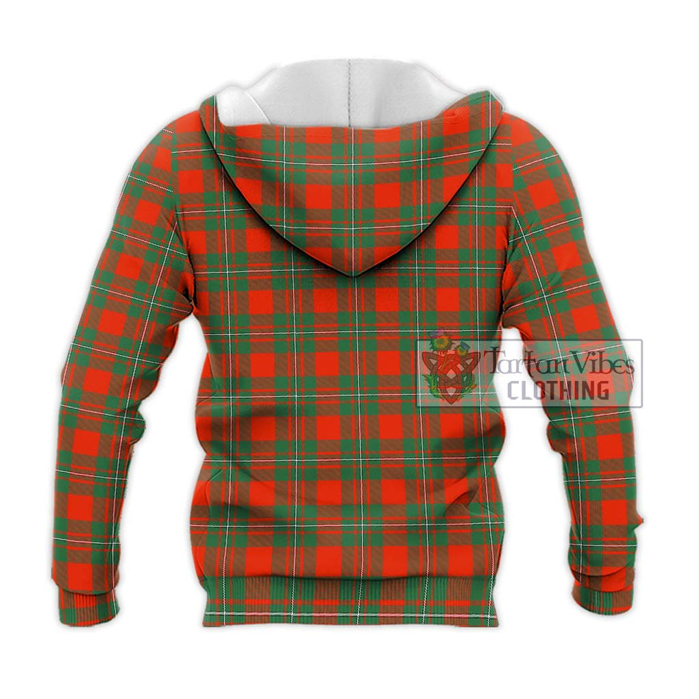 MacGregor Ancient Tartan Knitted Hoodie with Family Crest DNA In Me Style - Tartanvibesclothing Shop