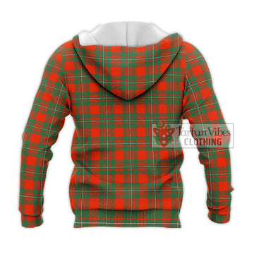 MacGregor Ancient Tartan Knitted Hoodie with Family Crest DNA In Me Style