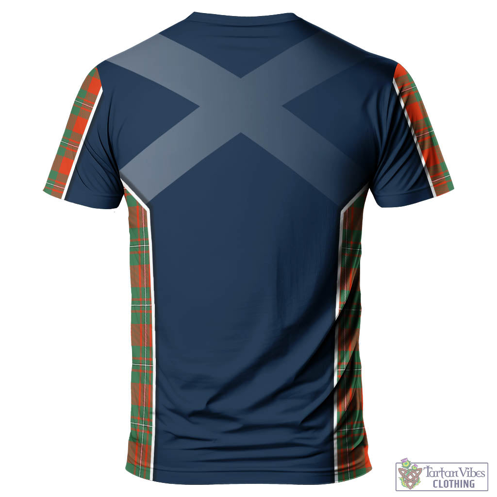 Tartan Vibes Clothing MacGregor Ancient Tartan T-Shirt with Family Crest and Scottish Thistle Vibes Sport Style