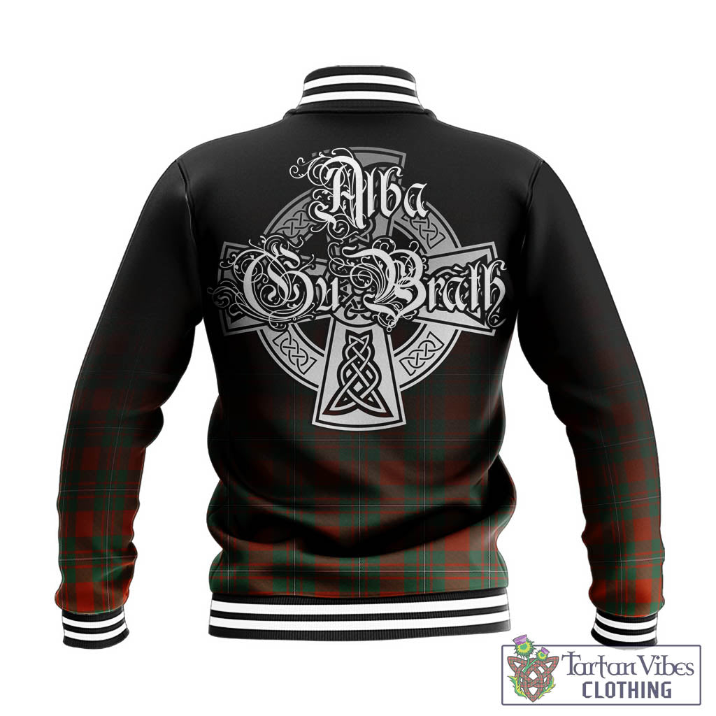 Tartan Vibes Clothing MacGregor Ancient Tartan Baseball Jacket Featuring Alba Gu Brath Family Crest Celtic Inspired