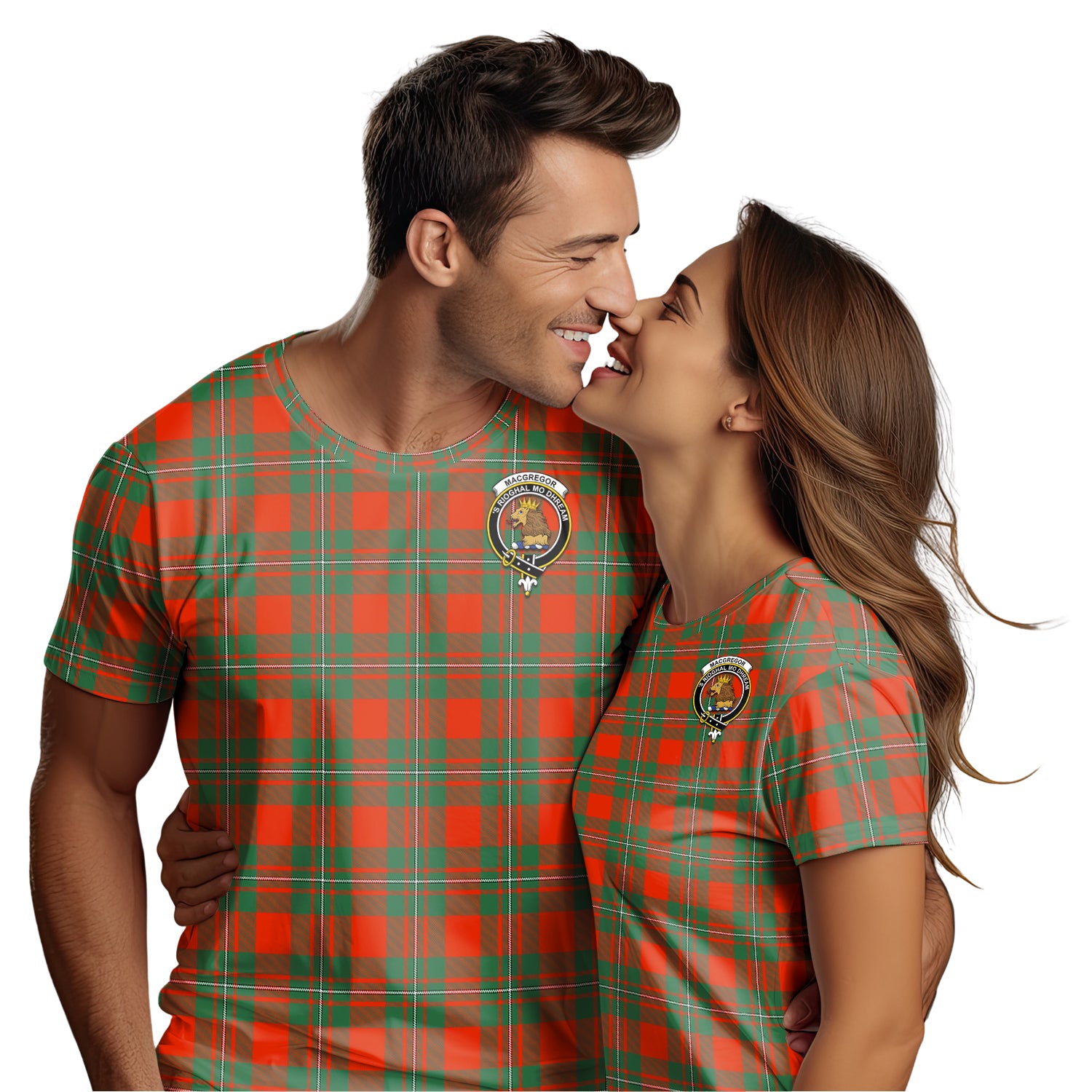 MacGregor Ancient Tartan T-Shirt with Family Crest - Tartan Vibes Clothing