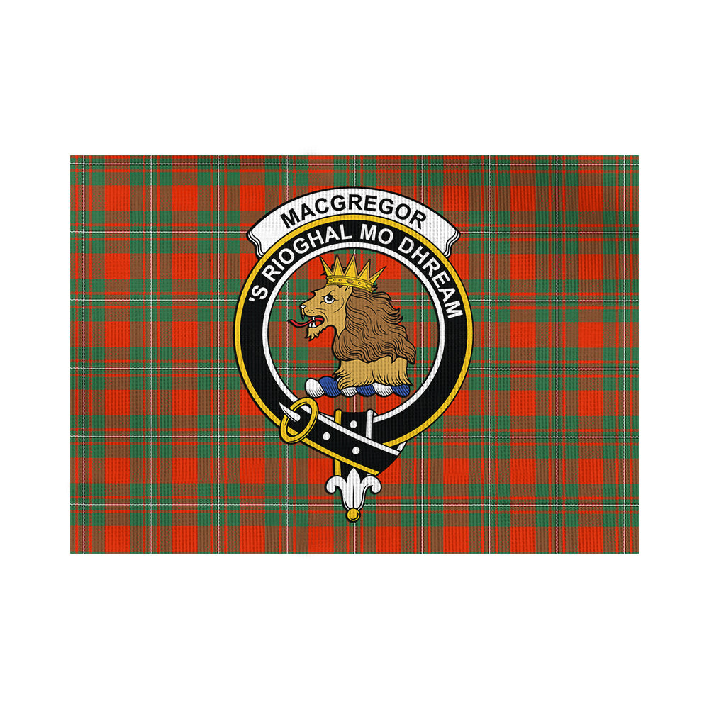 MacGregor Ancient Tartan Flag with Family Crest - Tartan Vibes Clothing