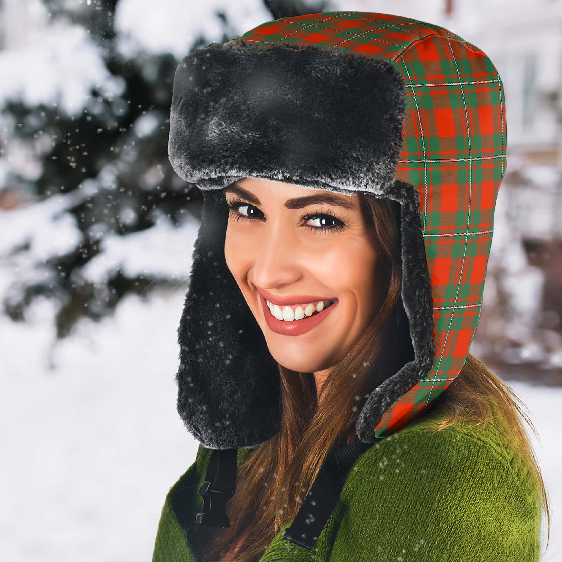 MacGregor Ancient Tartan Winter Trapper Hat - Tartanvibesclothing