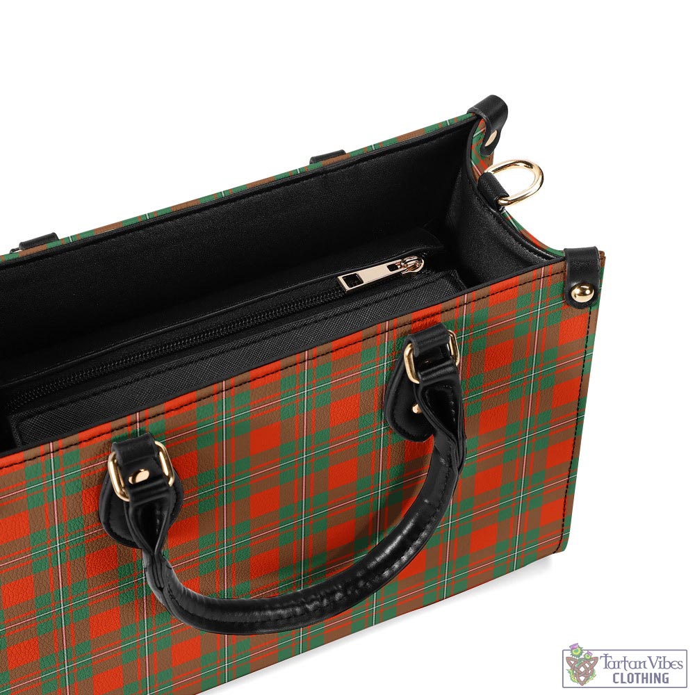 Tartan Vibes Clothing MacGregor Ancient Tartan Luxury Leather Handbags