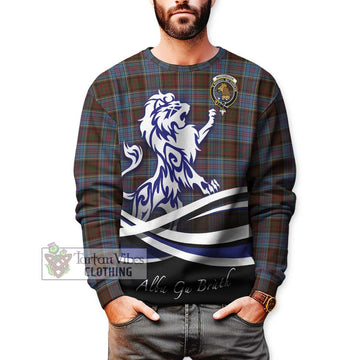 MacGregor Hastie Tartan Sweatshirt with Alba Gu Brath Regal Lion Emblem