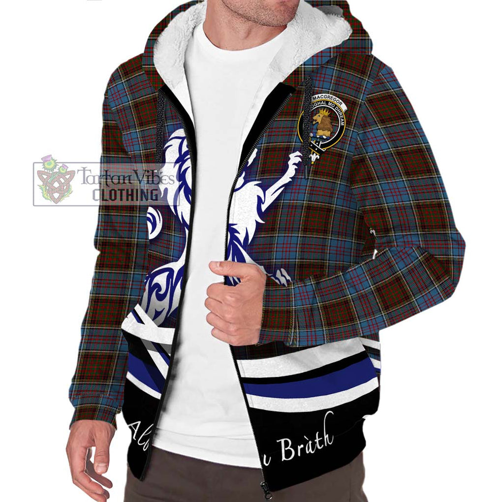 MacGregor Hastie Tartan Sherpa Hoodie with Alba Gu Brath Regal Lion Emblem Unisex S - Tartanvibesclothing Shop