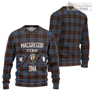 MacGregor Hastie Tartan Ugly Sweater with Family Crest DNA In Me Style