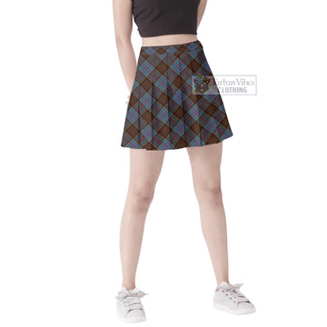 MacGregor Hastie Tartan Women's Plated Mini Skirt Cross Style