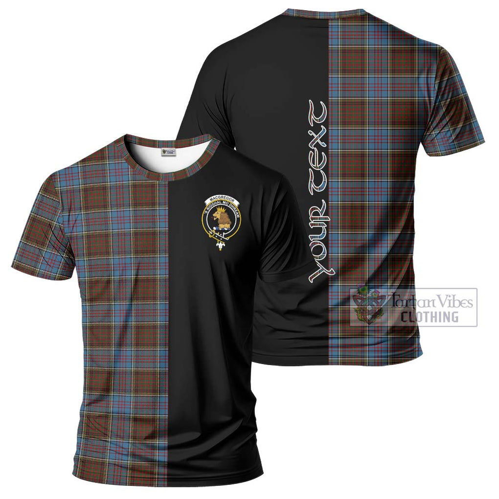 MacGregor Hastie Tartan T-Shirt with Family Crest and Half Of Me Style Kid's Shirt - Tartanvibesclothing Shop