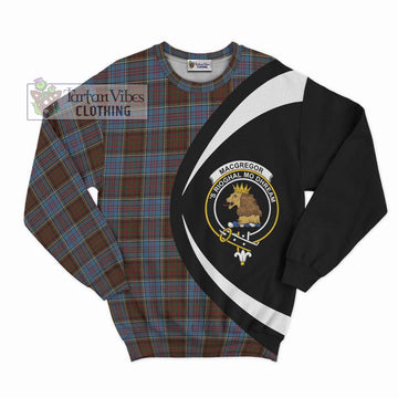 MacGregor Hastie Tartan Sweatshirt with Family Crest Circle Style