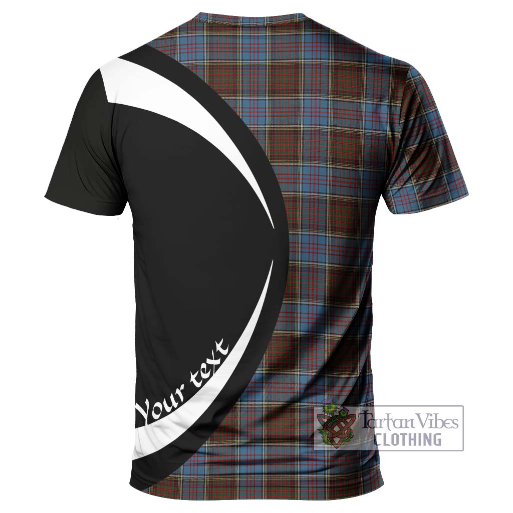 Tartan Vibes Clothing MacGregor Hastie Tartan T-Shirt with Family Crest Circle Style