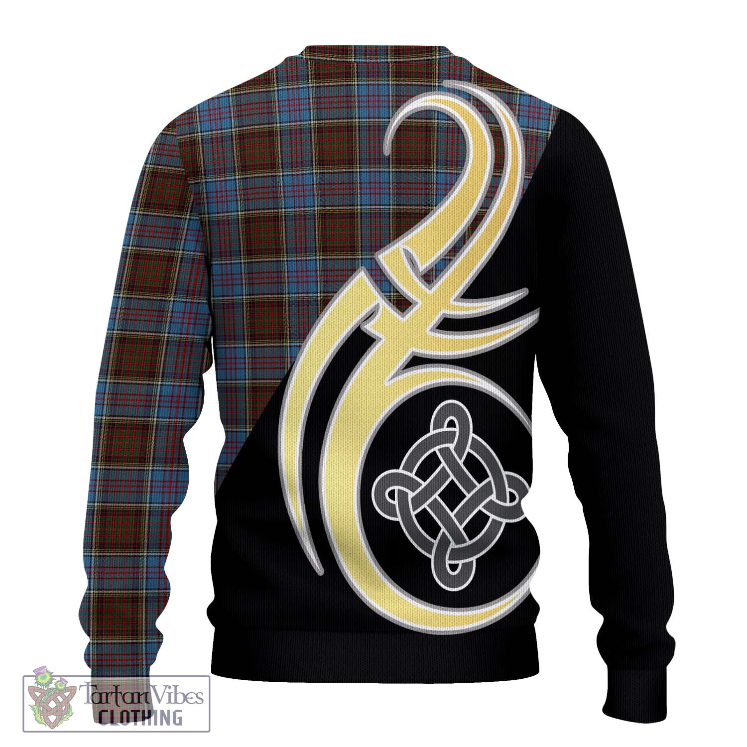 MacGregor Hastie Tartan Knitted Sweater with Family Crest and Celtic Symbol Style - Tartan Vibes Clothing