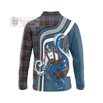 MacGregor Hastie Tartan Long Sleeve Polo Shirt with Epic Bagpipe Style