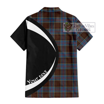 MacGregor Hastie Tartan Short Sleeve Button Up with Family Crest Circle Style