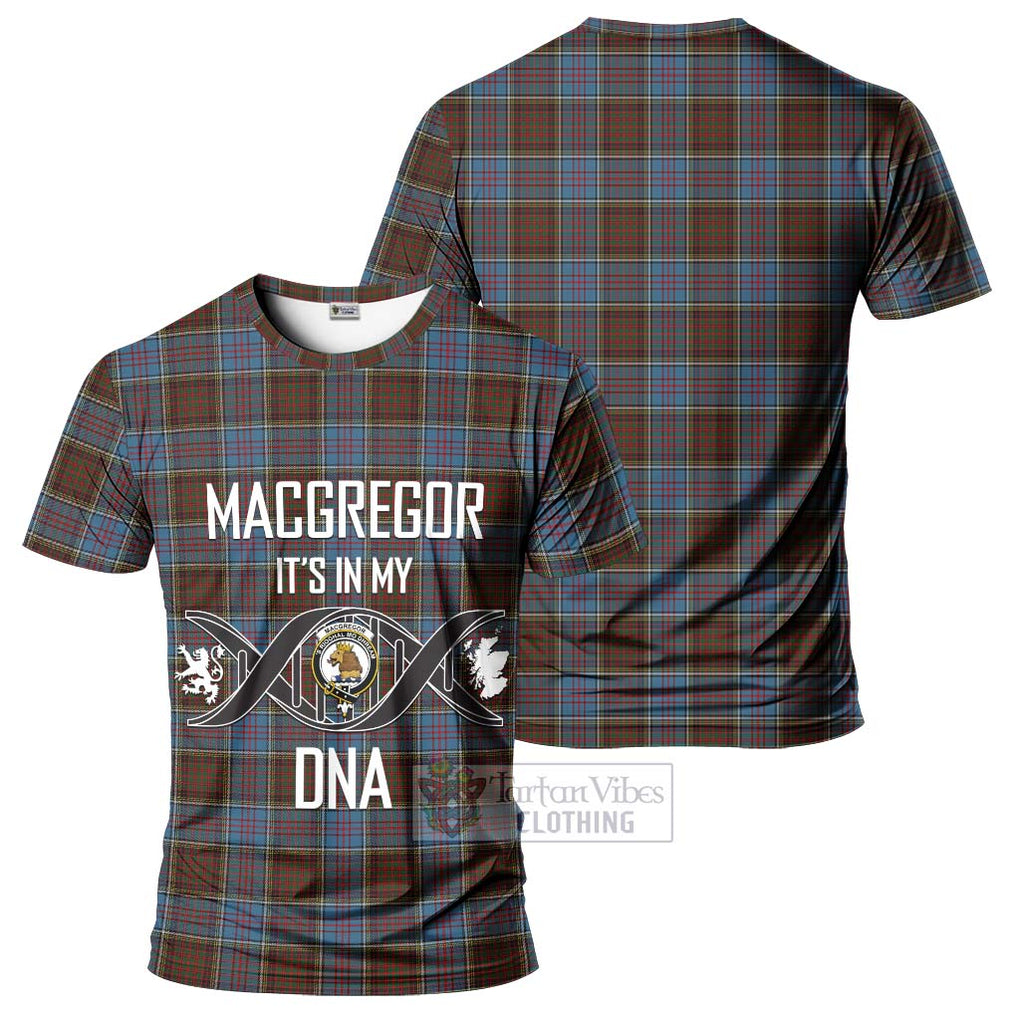 MacGregor Hastie Tartan T-Shirt with Family Crest DNA In Me Style - Tartan Vibes Clothing