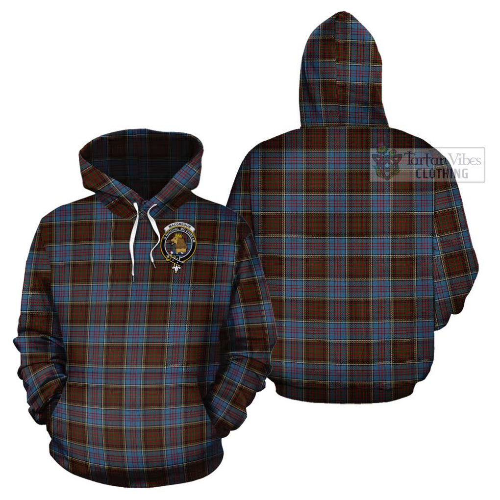 MacGregor Hastie Tartan Cotton Hoodie with Family Crest Pullover Hoodie - Tartan Vibes Clothing