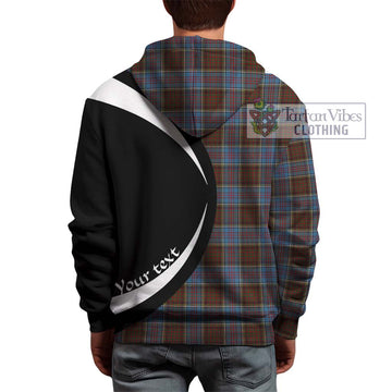 MacGregor Hastie Tartan Hoodie with Family Crest Circle Style