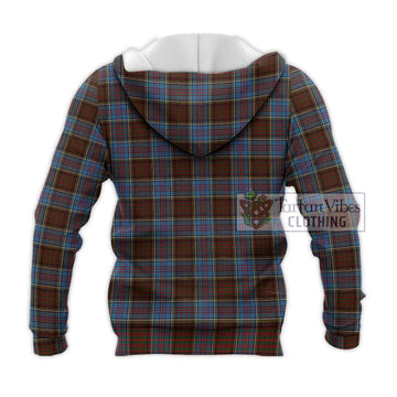 MacGregor Hastie Tartan Knitted Hoodie with Family Crest DNA In Me Style