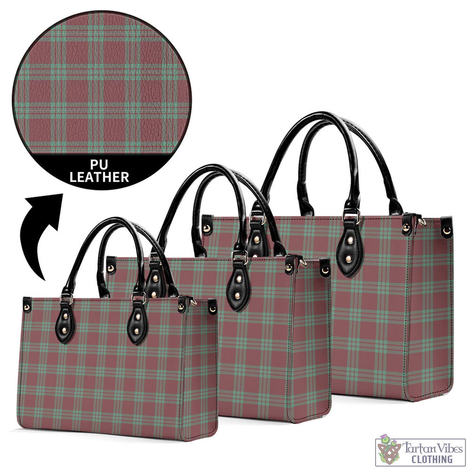 Tartan Vibes Clothing MacGregor Hunting Ancient Tartan Luxury Leather Handbags