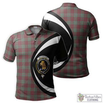 MacGregor Hunting Ancient Tartan Men's Polo Shirt with Family Crest Circle Style