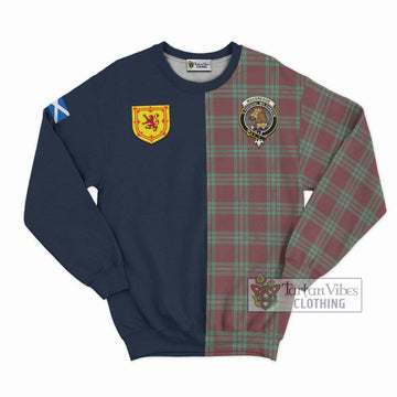 MacGregor Hunting Ancient Tartan Sweatshirt Alba with Scottish Lion Royal Arm Half Style