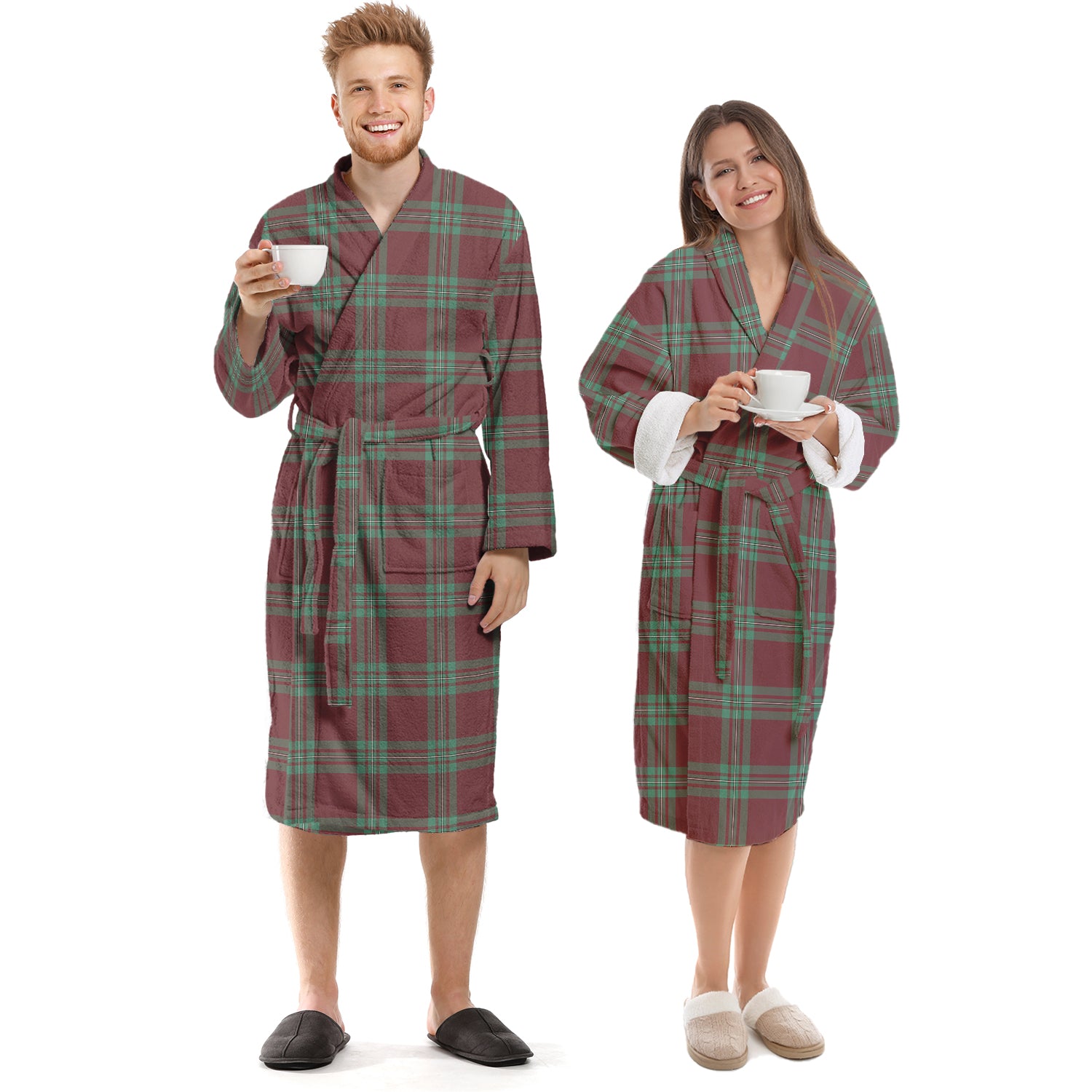 MacGregor Hunting Ancient Tartan Bathrobe Unisex S - Tartan Vibes Clothing