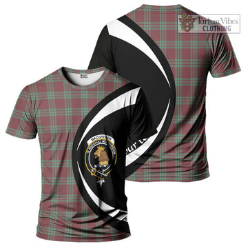 MacGregor Hunting Ancient Tartan T-Shirt with Family Crest Circle Style