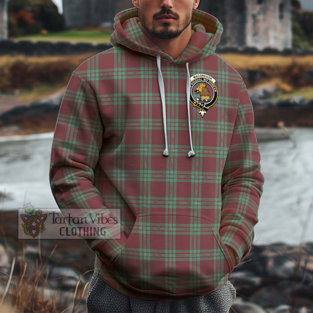 MacGregor Hunting Ancient Tartan Cotton Hoodie with Family Crest Pullover Hoodie XS - Tartan Vibes Clothing