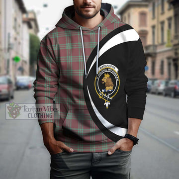 MacGregor Hunting Ancient Tartan Hoodie with Family Crest Circle Style