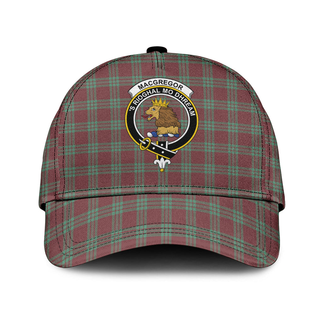 MacGregor Hunting Ancient Tartan Classic Cap with Family Crest Classic Cap Universal Fit - Tartan Vibes Clothing