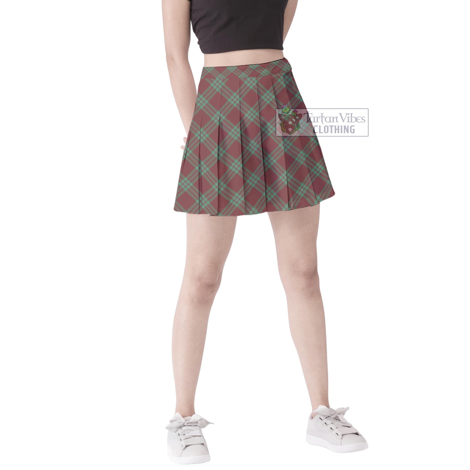 Tartan Vibes Clothing MacGregor Hunting Ancient Tartan Women's Plated Mini Skirt