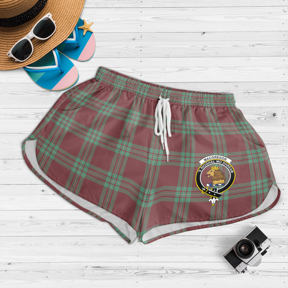 macgregor-hunting-ancient-tartan-womens-shorts-with-family-crest