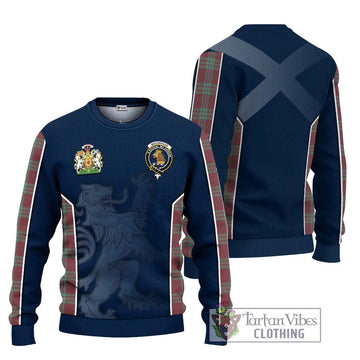 MacGregor Hunting Ancient Tartan Ugly Sweater with Family Crest and Lion Rampant Vibes Sport Style