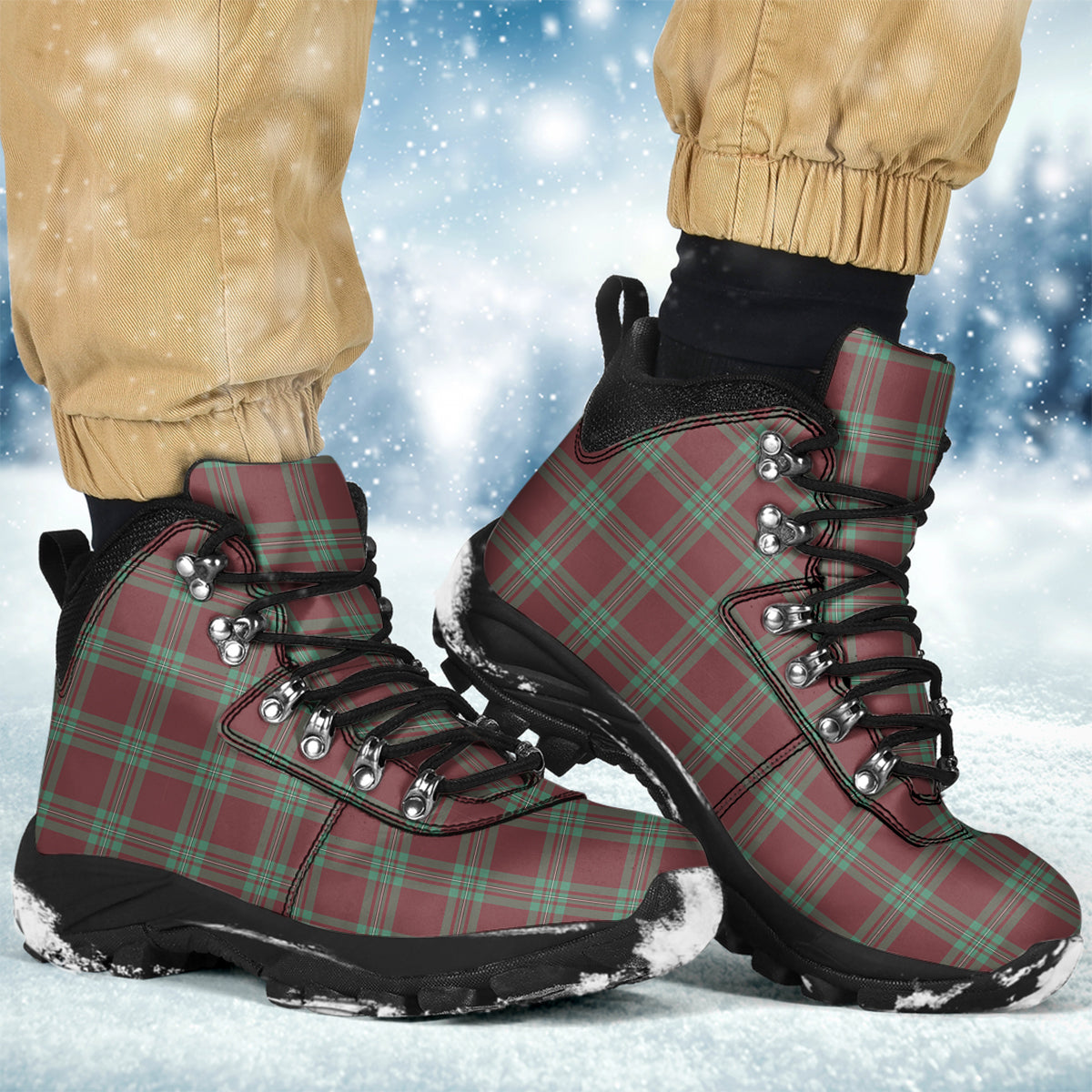 MacGregor Hunting Ancient Tartan Alpine Boots - Tartanvibesclothing