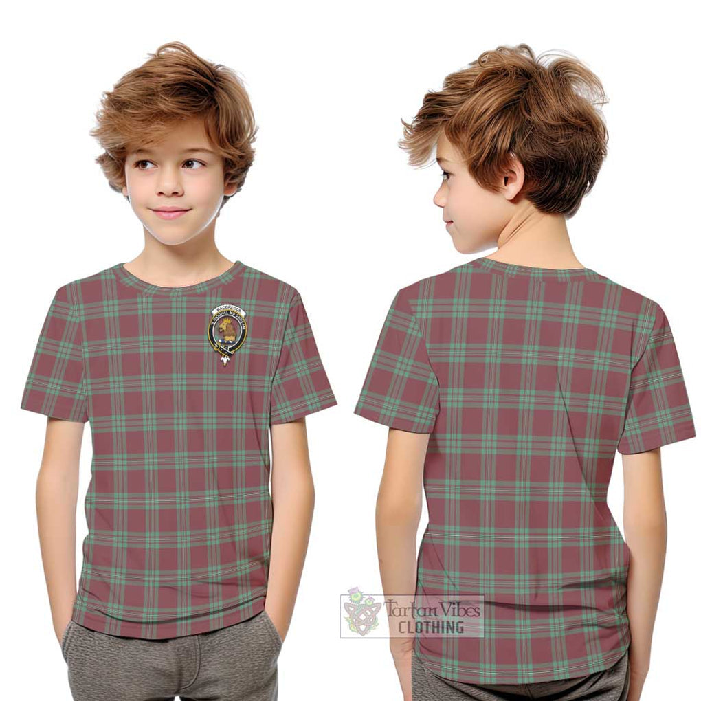 MacGregor Hunting Ancient Tartan Kid T-Shirt with Family Crest Youth XL Size14 - Tartanvibesclothing Shop