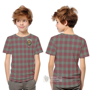 MacGregor Hunting Ancient Tartan Kid T-Shirt with Family Crest