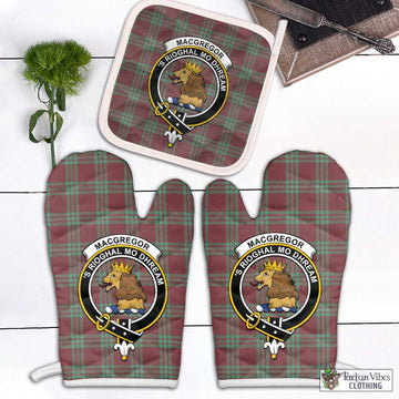 MacGregor Hunting Ancient Tartan Combo Oven Mitt & Pot-Holder with Family Crest