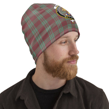 MacGregor Hunting Ancient Tartan Beanies Hat with Family Crest