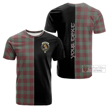 MacGregor Hunting Ancient Tartan Cotton T-shirt with Family Crest and Half Of Me Style