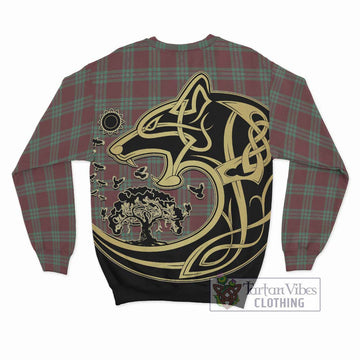 MacGregor Hunting Ancient Tartan Sweatshirt with Family Crest Celtic Wolf Style