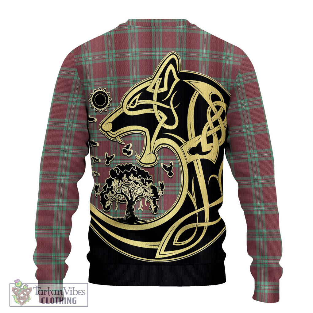 MacGregor Hunting Ancient Tartan Knitted Sweater with Family Crest Celtic Wolf Style - Tartan Vibes Clothing