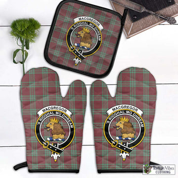 MacGregor Hunting Ancient Tartan Combo Oven Mitt & Pot-Holder with Family Crest