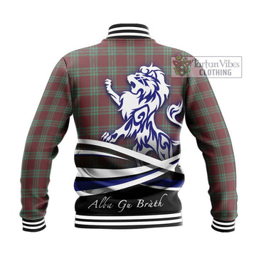 MacGregor Hunting Ancient Tartan Baseball Jacket with Alba Gu Brath Regal Lion Emblem