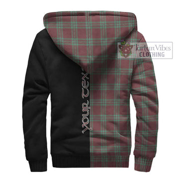 MacGregor Hunting Ancient Tartan Sherpa Hoodie with Family Crest and Half Of Me Style